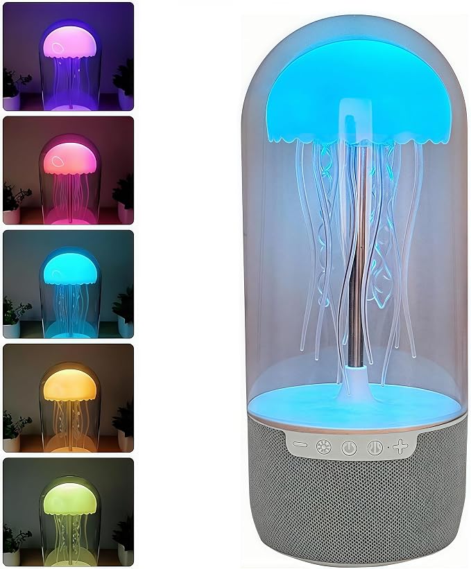 Lampara Medusa de Colores y Parlante Bluetooth
